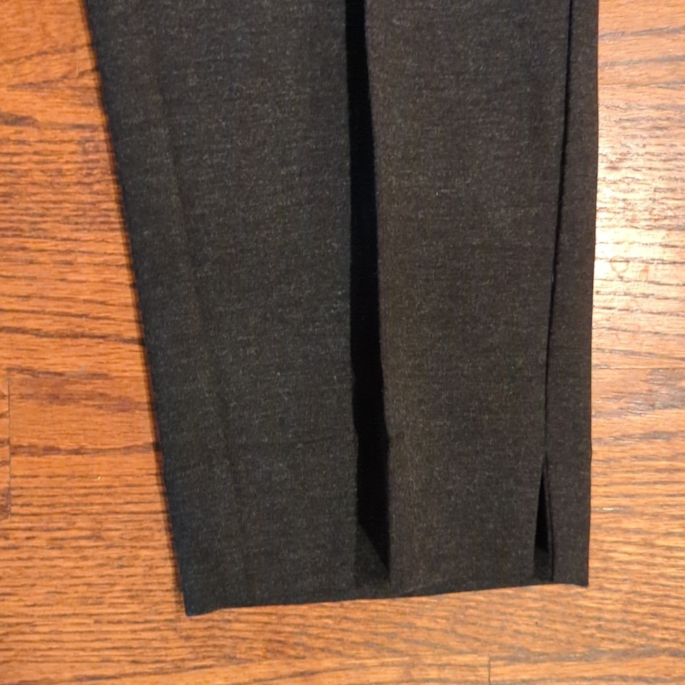Liverpool Gemma Cigarette Trousers Heathered Charcoal Gray Minimalist NWOT 14W - Picture 4 of 8